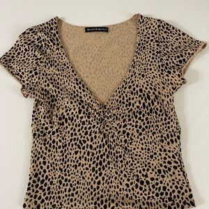 Brandy Melville Cheetah print top